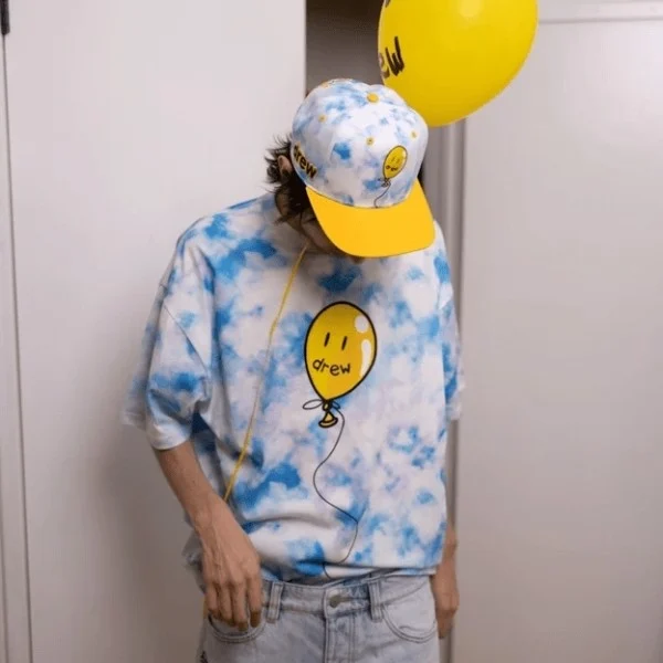 DREW TEE - Áo thun Drew Joy ss Cloud (White Blue) [Mirror Quality]